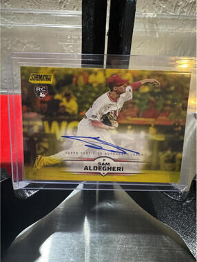 2024 Topps Stadium Club Sam Aldegheri Rookie Autographed Baseball Card